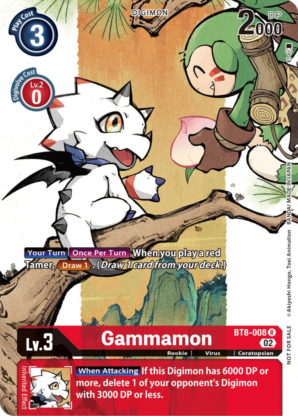 Gammamon [BT8-008] (Digimon Illustration Competition Promotion Pack) [New Awakening Promos] | Black Swamp Games