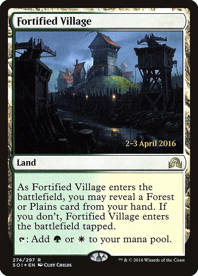 Fortified Village [Shadows over Innistrad Prerelease Promos] | Black Swamp Games