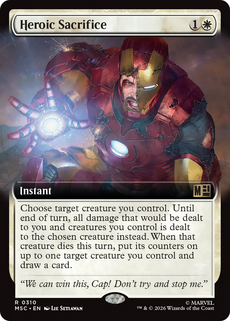 Heroic Sacrifice (Extended Art) [Marvel Super Heroes Commander] | Black Swamp Games
