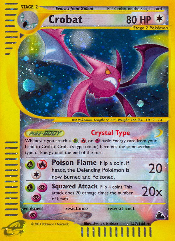 Crobat (147/144) [Skyridge] | Black Swamp Games