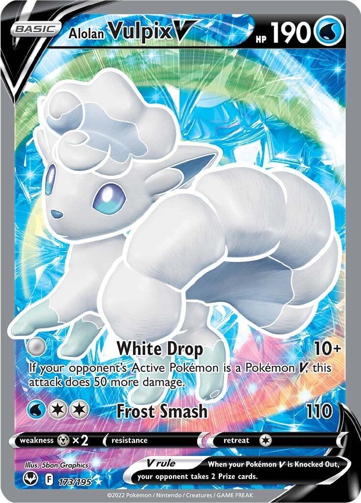 Alolan Vulpix V (173/195) [Sword & Shield: Silver Tempest] | Black Swamp Games