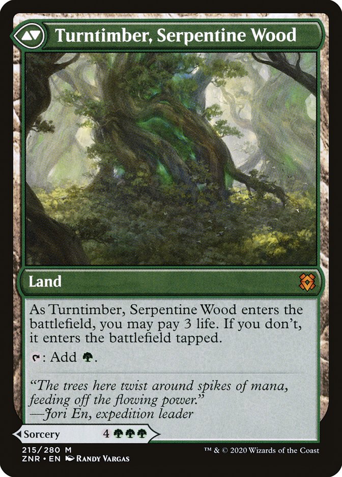 Turntimber Symbiosis // Turntimber, Serpentine Wood [Zendikar Rising] | Black Swamp Games