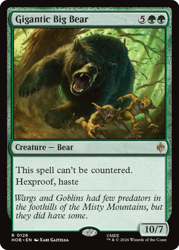 Gigantic Big Bear [The Hobbit] | Black Swamp Games