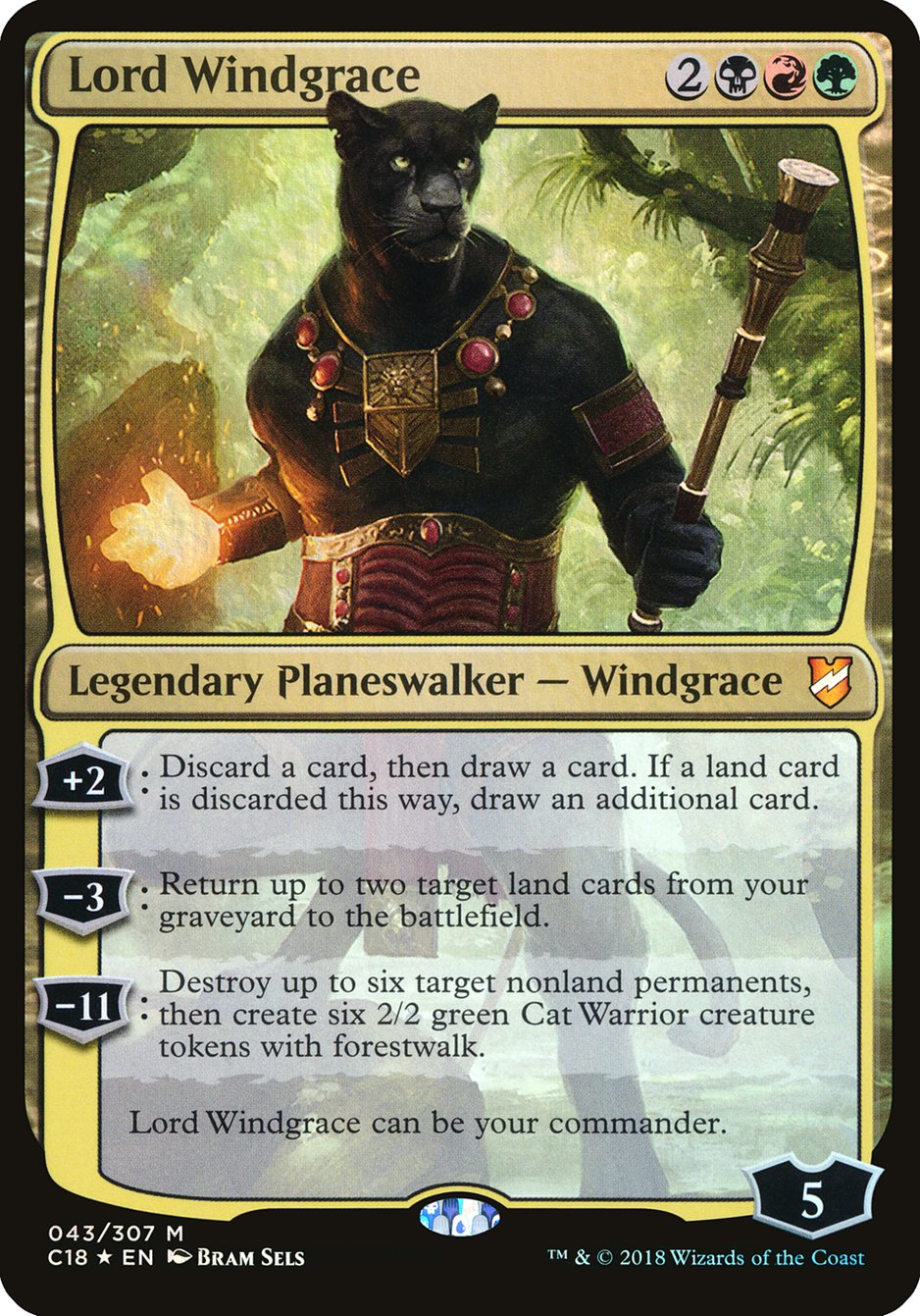Lord Windgrace (Oversized) [Commander 2018 Oversized] | Black Swamp Games