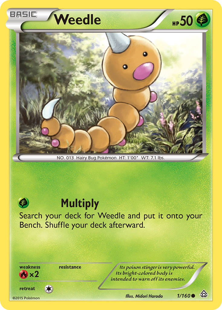 Weedle (1/160) [XY: Primal Clash] | Black Swamp Games