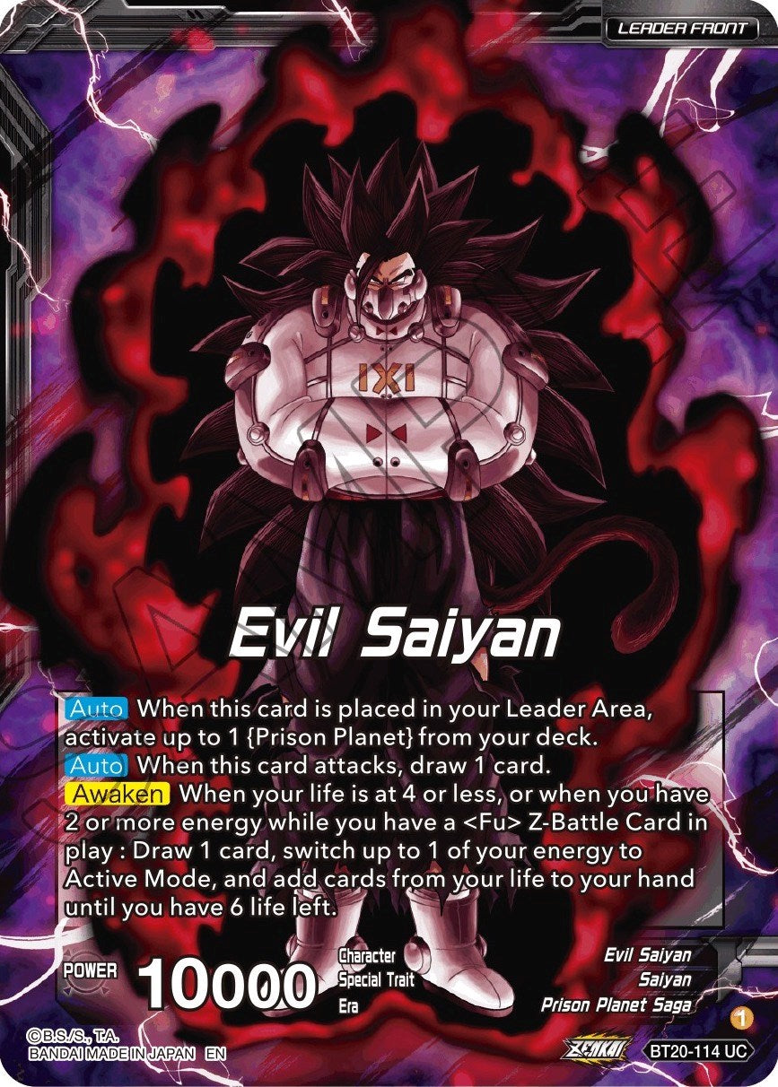 Evil Saiyan // Cumber, Maddening Force (BT20-114) [Power Absorbed] | Black Swamp Games