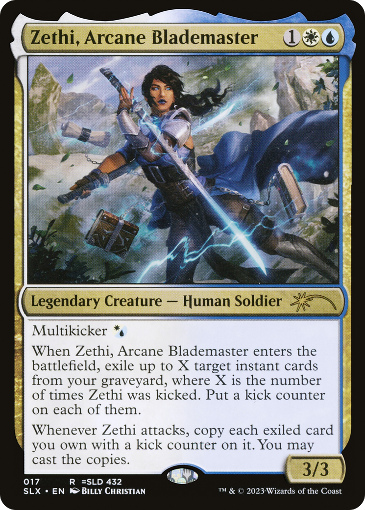 Zethi, Arcane Blademaster [Secret Lair: Universes Within] | Black Swamp Games