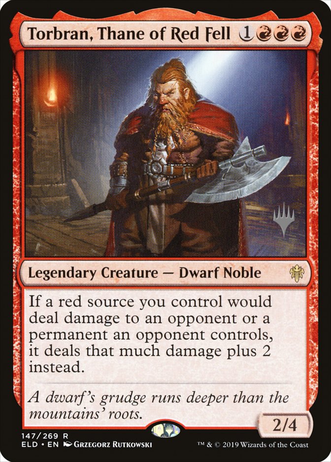 Torbran, Thane of Red Fell (Promo Pack) [Throne of Eldraine Promos] | Black Swamp Games