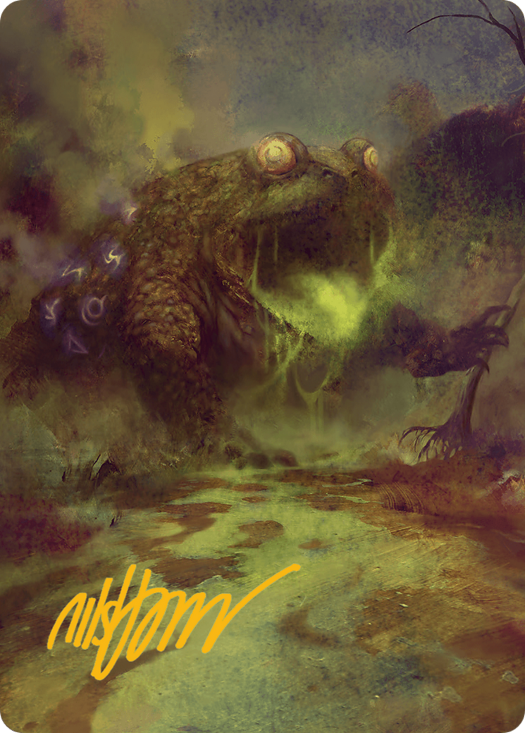 The Gitrog Monster Art Card (Gold-Stamped Signature) [Bloomburrow Art Series] | Black Swamp Games