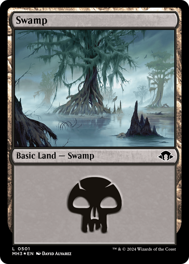 Swamp (0501) (Ripple Foil) [Modern Horizons 3] | Black Swamp Games