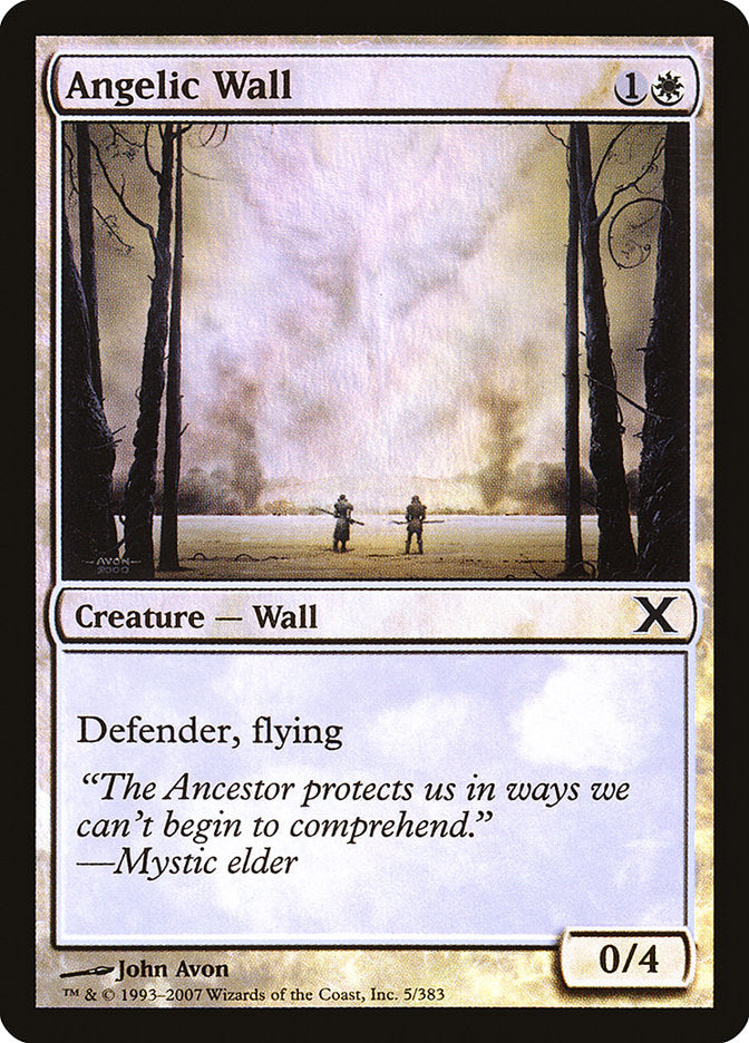 Angelic Wall (Premium Foil) [Tenth Edition] | Black Swamp Games