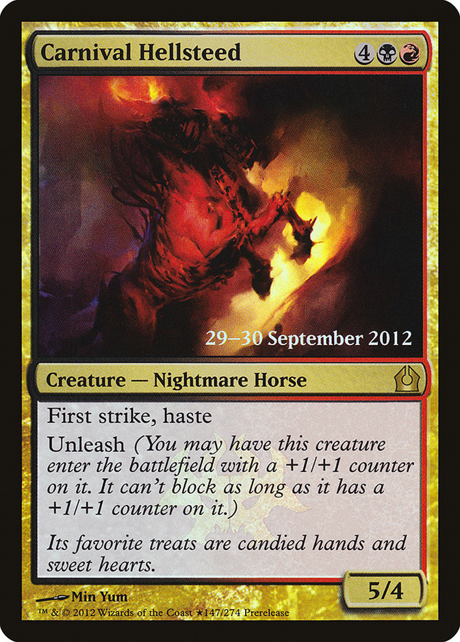Carnival Hellsteed [Return to Ravnica Prerelease Promos] | Black Swamp Games
