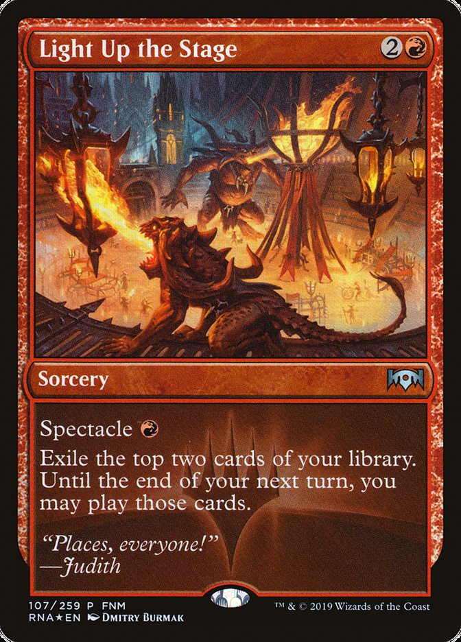 Light Up the Stage (FNM) [Ravnica Allegiance Promos] | Black Swamp Games