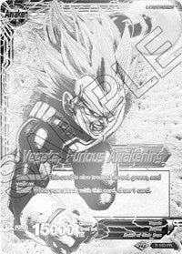 Vegeta // Vegeta, Furious Awakening (Championship Final 2019) (SIlver Metal Foil) (P-163) [Tournament Promotion Cards] | Black Swamp Games