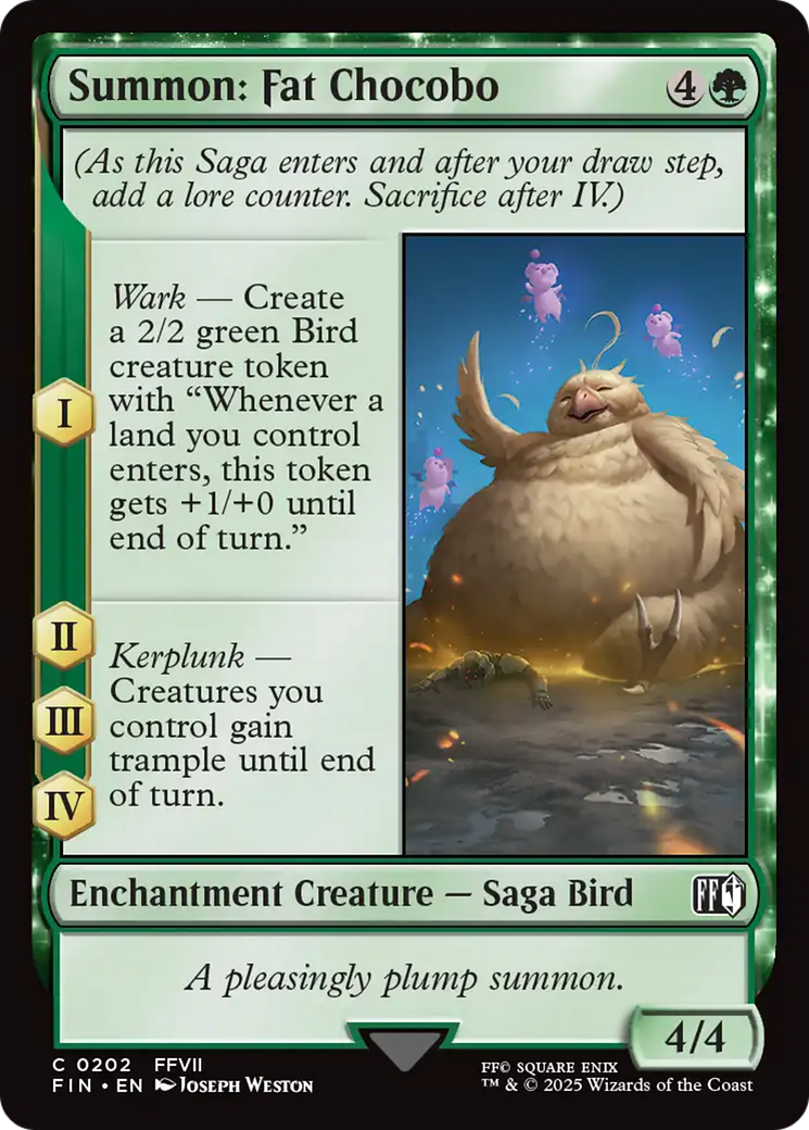 Summon: Fat Chocobo [FINAL FANTASY] | Black Swamp Games