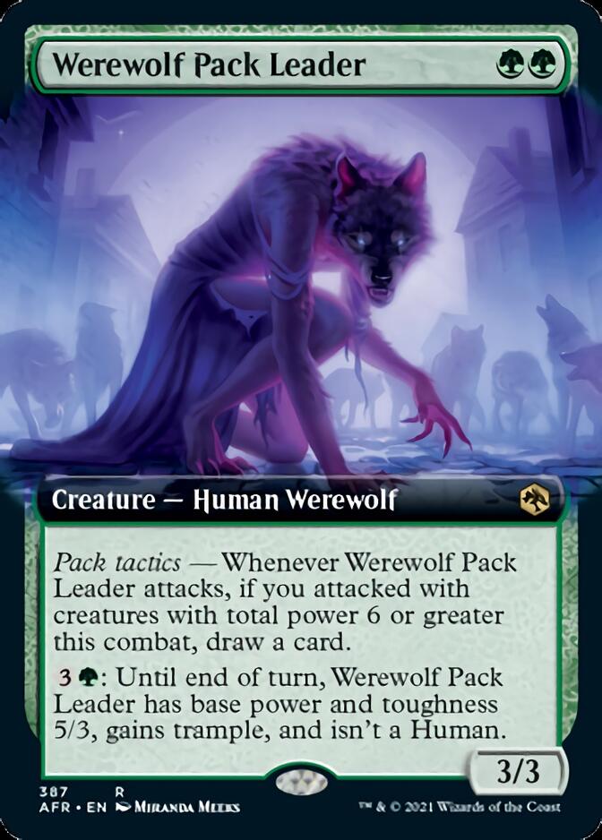 Werewolf Pack Leader (Extended Art) [Dungeons & Dragons: Adventures in the Forgotten Realms] | Black Swamp Games