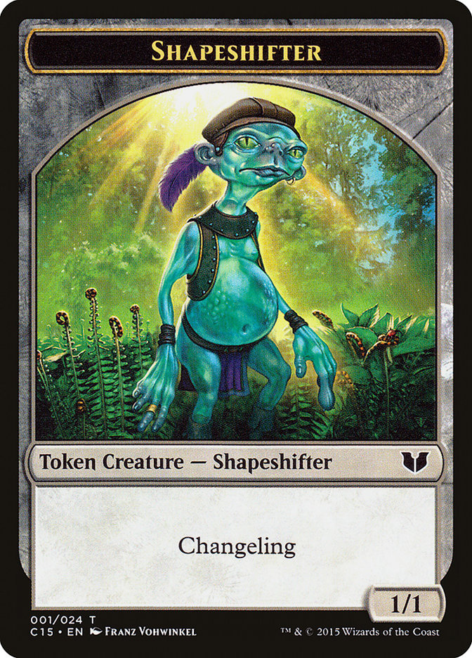 Elemental Shaman // Shapeshifter Double-Sided Token [Commander 2015 Tokens] | Black Swamp Games