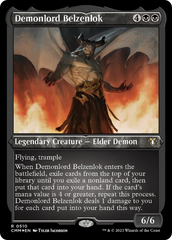 Demonlord Belzenlok (Foil Etched) [Commander Masters] | Black Swamp Games