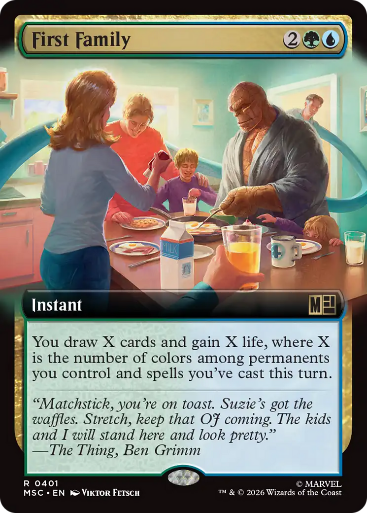 First Family (Extended Art) [Marvel Super Heroes Commander] | Black Swamp Games
