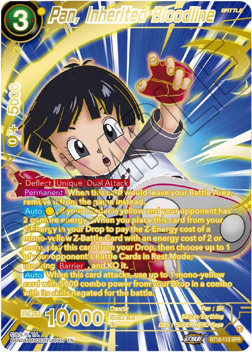 Pan, Inherited Bloodline (SPR) (BT18-113) [Dawn of the Z-Legends] | Black Swamp Games