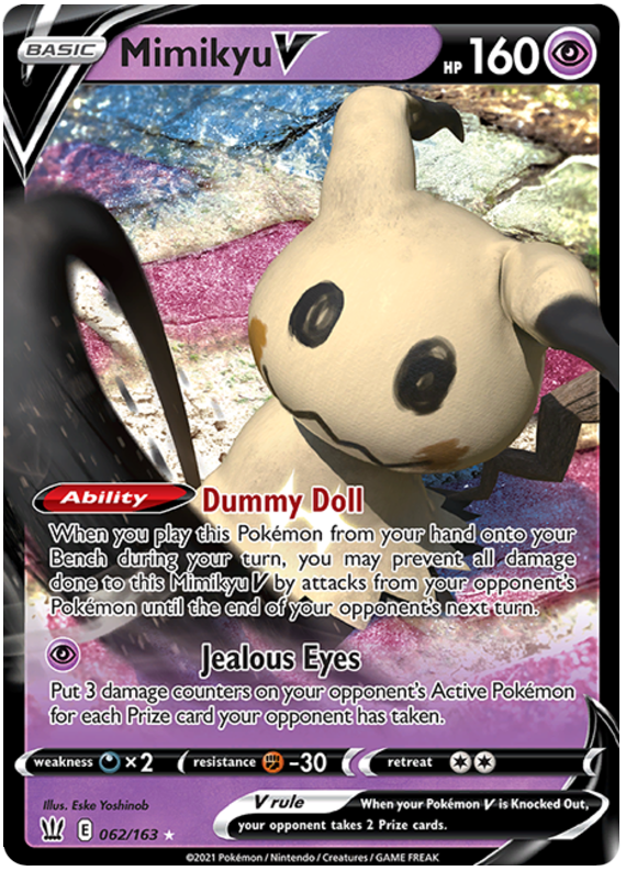 Mimikyu V (062/163) [Sword & Shield: Battle Styles] | Black Swamp Games