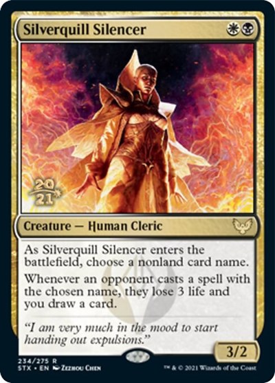 Silverquill Silencer [Strixhaven: School of Mages Prerelease Promos] | Black Swamp Games