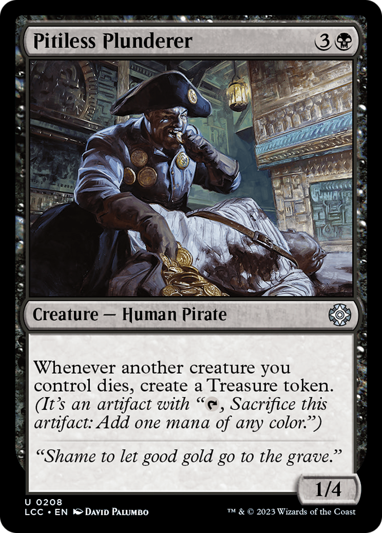 Pitiless Plunderer [The Lost Caverns of Ixalan Commander] | Black Swamp Games