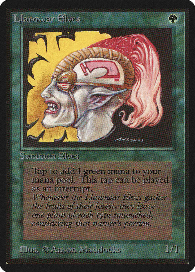 Llanowar Elves [Beta Edition] | Black Swamp Games
