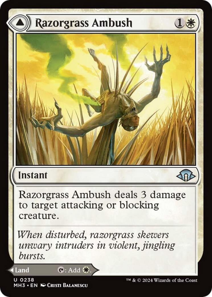 Razorgrass Ambush // Razorgrass Field [Modern Horizons 3] | Black Swamp Games