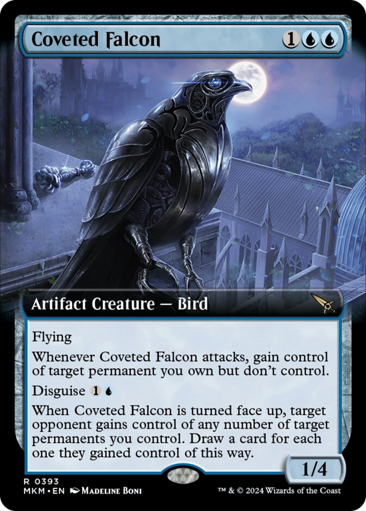 Coveted Falcon (Extended Art) [Murders at Karlov Manor] | Black Swamp Games