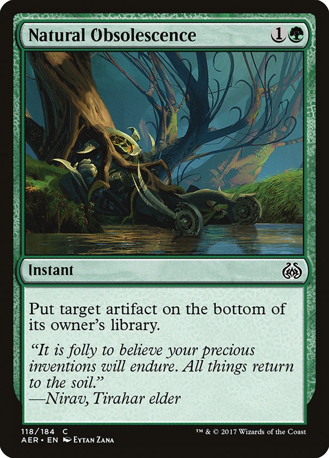 Natural Obsolescence [Aether Revolt] | Black Swamp Games