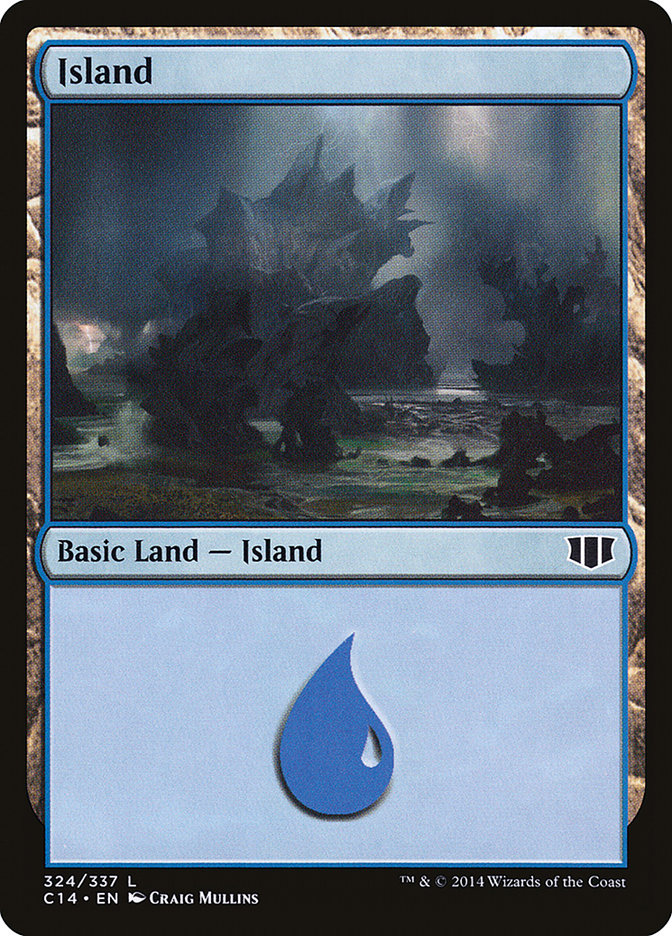 Island (324) [Commander 2014] | Black Swamp Games