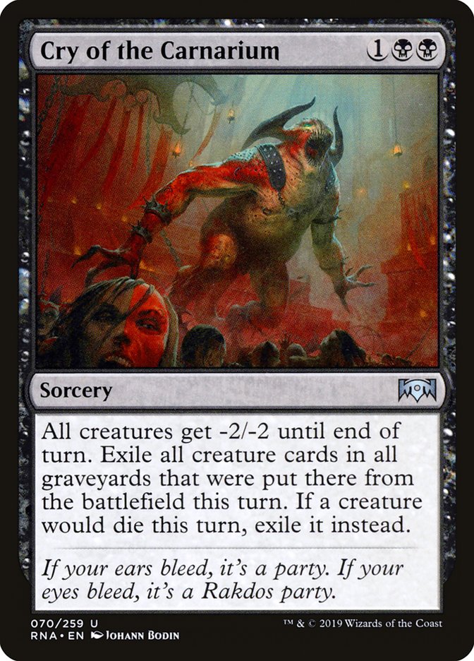 Cry of the Carnarium [Ravnica Allegiance] | Black Swamp Games
