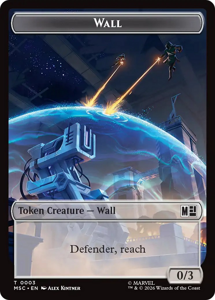 Copy (001) // Wall (003) Double-Sided Token [Marvel Super Heroes Commander Tokens] | Black Swamp Games