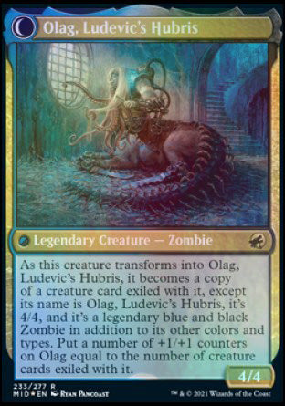 Ludevic, Necrogenius // Olag, Ludevic's Hubris [Innistrad: Midnight Hunt Prerelease Promos] | Black Swamp Games