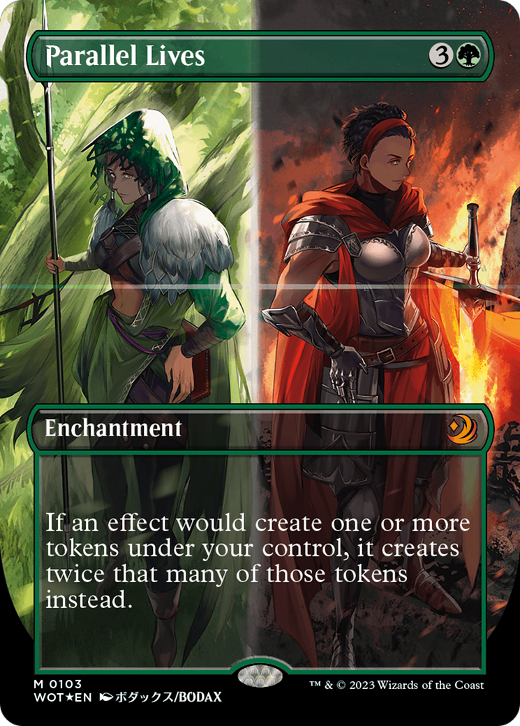 Parallel Lives (Anime Borderless) (Confetti Foil) [Wilds of Eldraine: Enchanting Tales] | Black Swamp Games