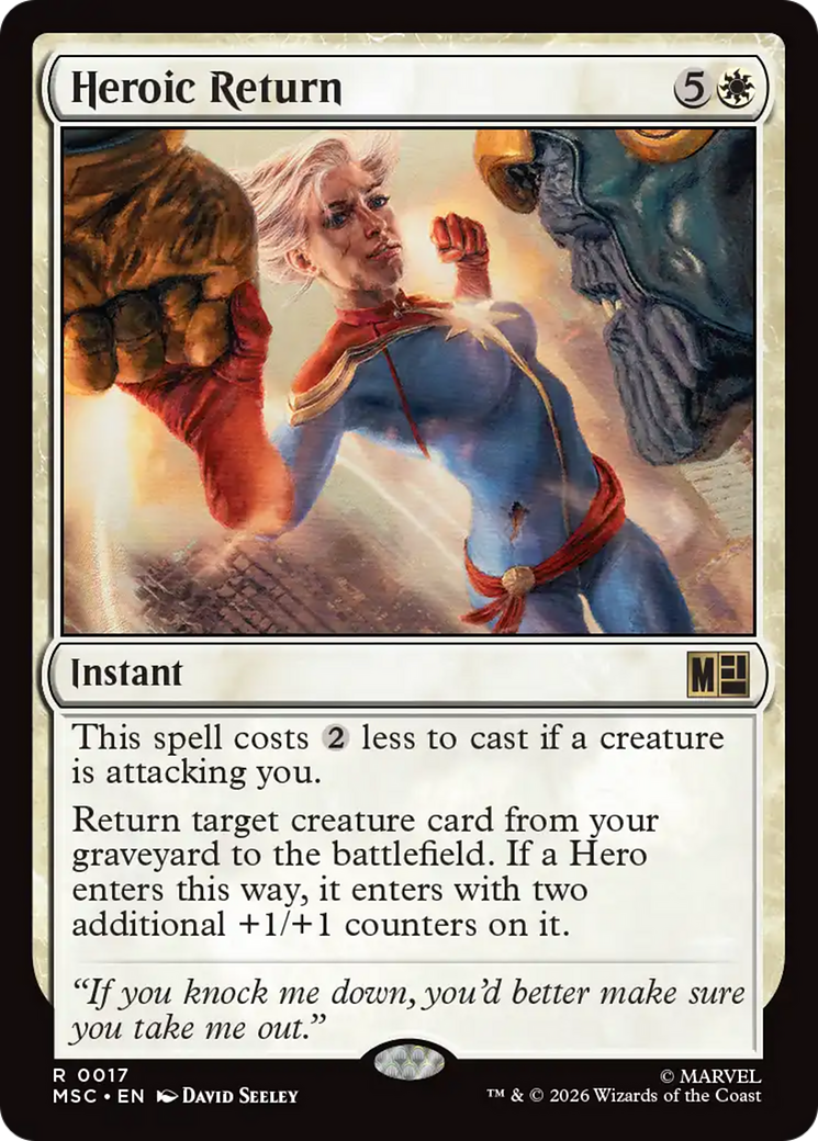 Heroic Return [Marvel Super Heroes Commander] | Black Swamp Games