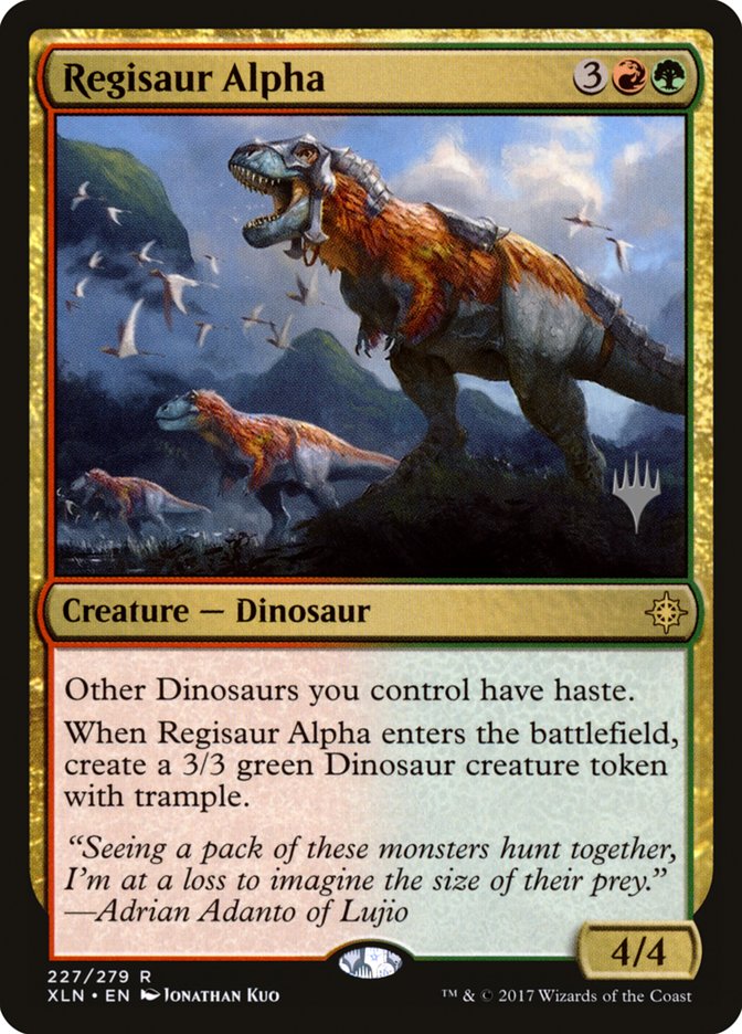 Regisaur Alpha (Promo Pack) [Ixalan Promos] | Black Swamp Games