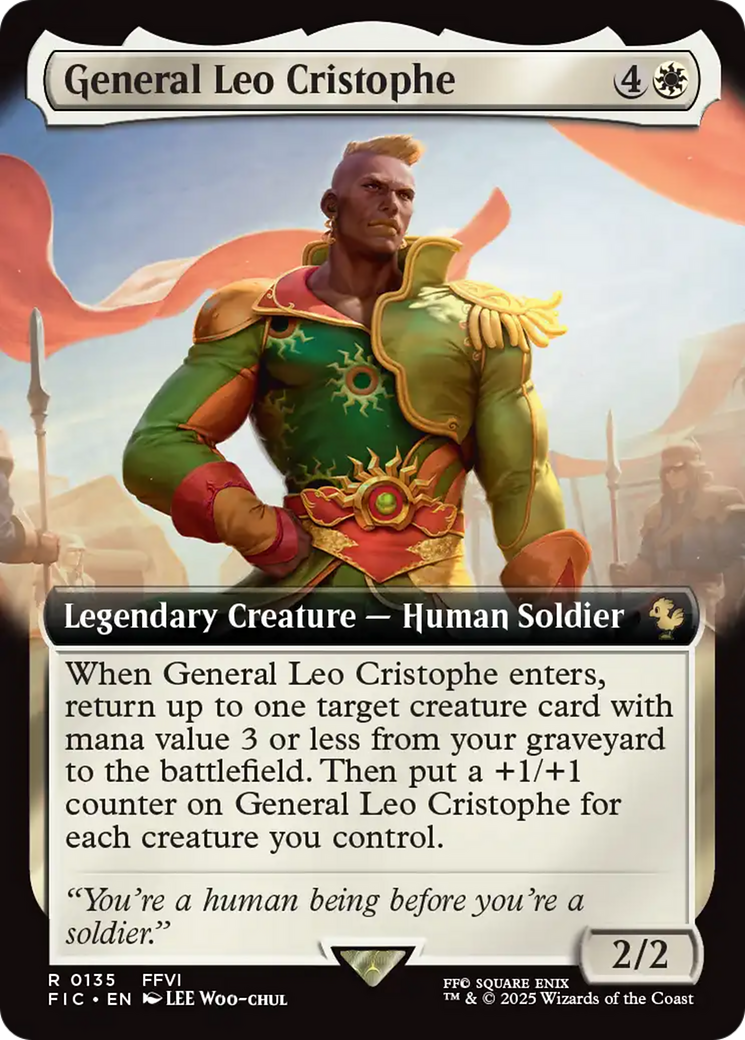 General Leo Cristophe (Extended Art) [FINAL FANTASY Commander] | Black Swamp Games