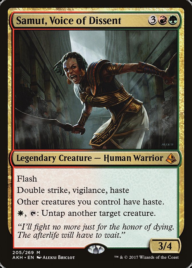 Samut, Voice of Dissent [Amonkhet] | Black Swamp Games