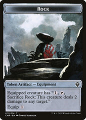 Elf Warrior // Rock Double-Sided Token [Commander Legends Tokens] | Black Swamp Games