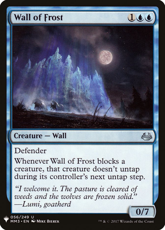 Wall of Frost [Mystery Booster] | Black Swamp Games