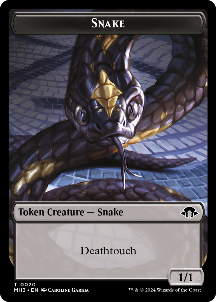 Servo // Snake Double-Sided Token [Modern Horizons 3 Tokens] | Black Swamp Games