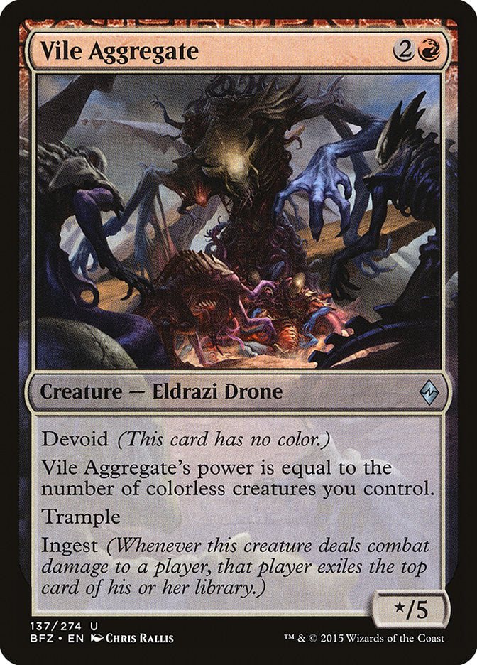Vile Aggregate [Battle for Zendikar] | Black Swamp Games
