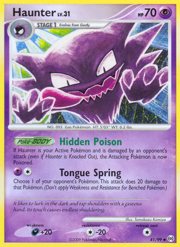 Haunter (41/99) [Platinum: Arceus] | Black Swamp Games