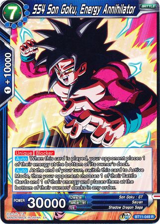 SS4 Son Goku, Energy Annihilator (BT11-049) [Vermilion Bloodline] | Black Swamp Games