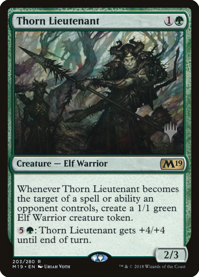 Thorn Lieutenant (Promo Pack) [Core Set 2019 Promos] | Black Swamp Games