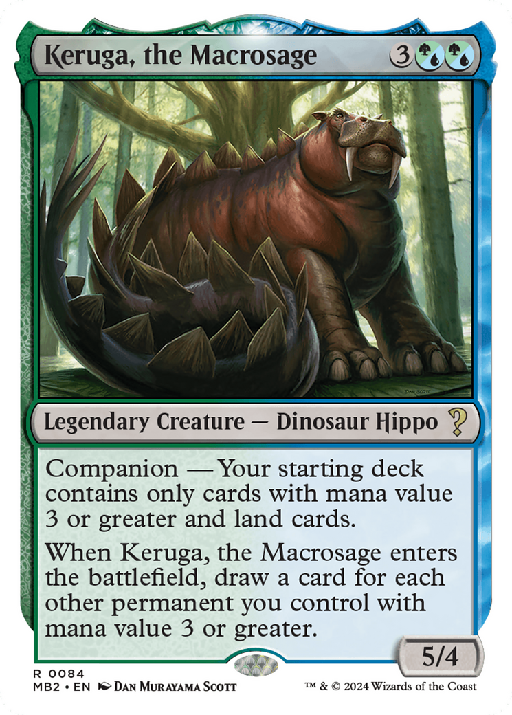 Keruga, the Macrosage (White Border) [Mystery Booster 2] | Black Swamp Games