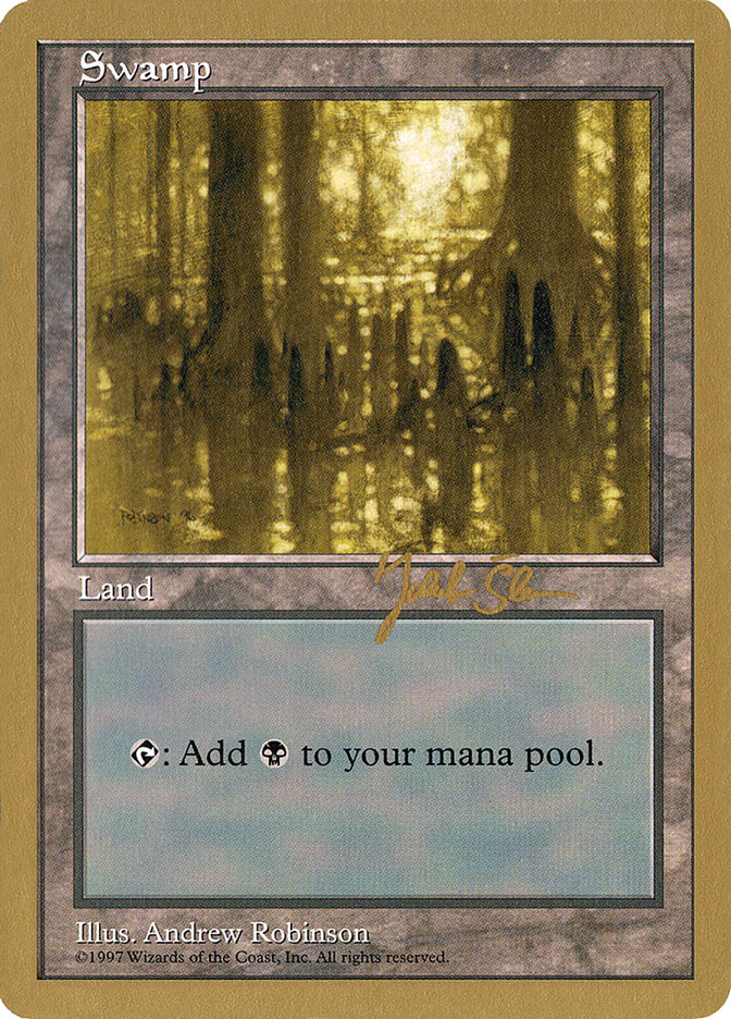 Swamp (js438) (Jakub Slemr) [World Championship Decks 1997] | Black Swamp Games