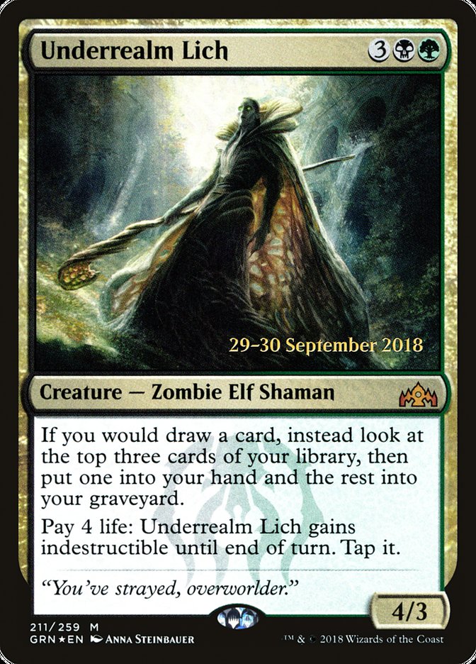 Underrealm Lich [Guilds of Ravnica Prerelease Promos] | Black Swamp Games